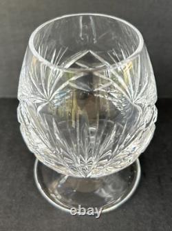 Gorham Crystal Cherrywood Small Brandy Glasses 3 3/4 Set of 5 Fan Cut Crystal