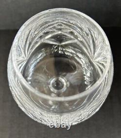 Gorham Crystal Cherrywood Small Brandy Glasses 3 3/4 Set of 5 Fan Cut Crystal