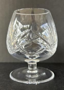 Gorham Crystal Cherrywood Small Brandy Glasses 3 3/4 Set of 5 Fan Cut Crystal