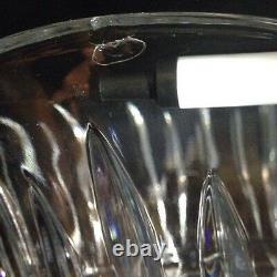 Gorham Crystal King Edward Punch BowlCross-Hatch Vertical Cuts Scalloped Footed