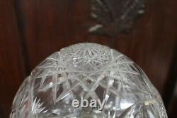 Great Hand Cut Glass Crystal Dome Mushroom Table Lamp Amazing Design, Prism