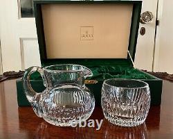 Gucci Crystal Cut Glass Cream Pitcher & Sugar Bowl in Presentation Box / England