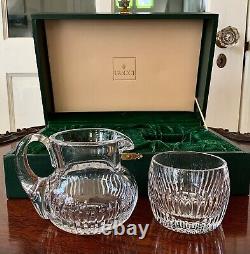 Gucci Crystal Cut Glass Cream Pitcher & Sugar Bowl in Presentation Box / England