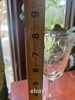HEREND CRYSTAL WINE GLASSES, GORGEOUS! Hand Cut Lead Crystal, NEW NEVER USED