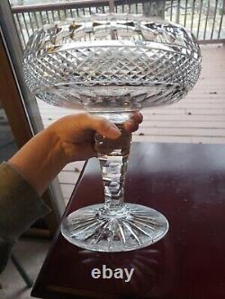 HUGE COMPOTE BOWL American brilliant Period Cut glass Crystal Diamond & Punties