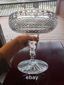 HUGE COMPOTE BOWL American brilliant Period Cut glass Crystal Diamond & Punties