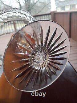 HUGE COMPOTE BOWL American brilliant Period Cut glass Crystal Diamond & Punties