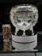 HUGE Footed Rose Globe Bowl Vase- American Brilliant Period Cut Glass Crystal