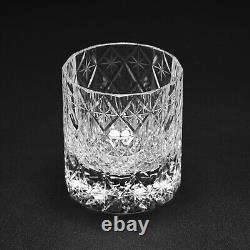 Hand Cut Edo Kiriko Clear Crystal Whisky Glass, Scotch Cocktail Japanese Glasses