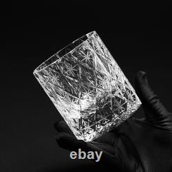 Hand Cut Edo Kiriko Clear Crystal Whisky Glass, Scotch Cocktail Japanese Glasses
