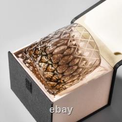 Hand Cut Luxury Raindrop Kiriko Whiskey Glass, Japanese Bourbon Crystal Glasses