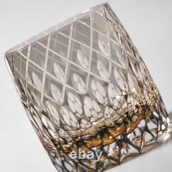 Hand Cut Luxury Raindrop Kiriko Whiskey Glass, Japanese Bourbon Crystal Glasses