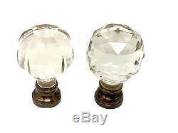Hand cut crystal glass Boules D'escalier / newel post finials