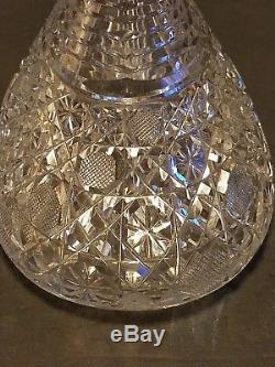 Hawkes American Brilliant Cut Glass Decanter Crystal 48