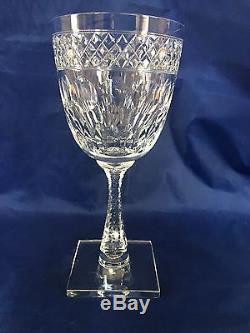 Hawkes & Co. WOODMERE 7227 Cut Crystal Glass Water Goblet -Signed Set of 8