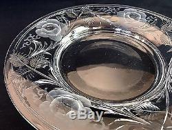 Hawkes Copper Cut Rock Crystal Dessert Compotes & Under Plates Set 12 Reduced