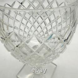 Hawkes Cut Crystal Goblets Set/3 Diamond Cut Stemware Square Base Signed Style