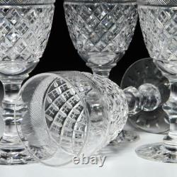 Hawkes Cut Crystal Water Goblet Glasses 7H Set of 4