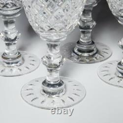 Hawkes Cut Crystal Water Goblet Glasses 7H Set of 4