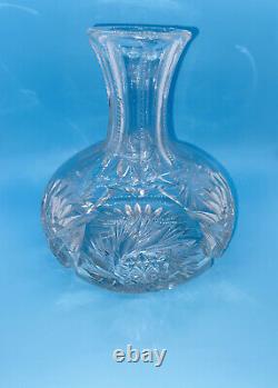 Hawkes School Cut Crystal Brilliant Glass Wine Decanter, 20th Century, No Flaws