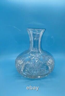 Hawkes School Cut Crystal Brilliant Glass Wine Decanter, 20th Century, No Flaws