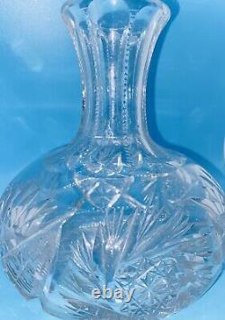 Hawkes School Cut Crystal Brilliant Glass Wine Decanter, 20th Century, No Flaws