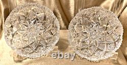 Hawkes Signed Antique Crystal ABP 5 Bowls Circa 1908 Excellent Condition 2pc