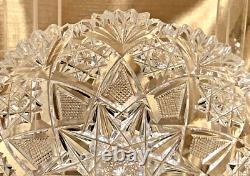 Hawkes Signed Antique Crystal ABP 5 Bowls Circa 1908 Excellent Condition 2pc