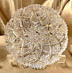 Hawkes Signed Antique Crystal ABP 5 Bowls Circa 1908 Excellent Condition 2pc