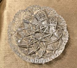 Hawkes Signed Antique Crystal ABP 5 Bowls Circa 1908 Excellent Condition 2pc