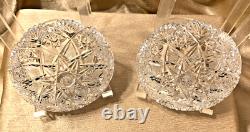 Hawkes Signed Antique Crystal ABP 5 Bowls Circa 1908 Excellent Condition 2pc