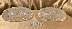 Hawkes Signed Antique Crystal ABP 5 Bowls Circa 1908 Excellent Condition 2pc