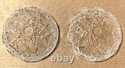 Hawkes Signed Antique Crystal ABP 5 Bowls Circa 1908 Excellent Condition 2pc