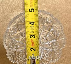 Hawkes Signed Antique Crystal ABP 5 Bowls Circa 1908 Excellent Condition 2pc