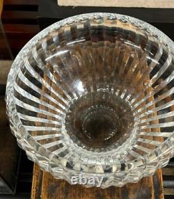 Heavy Crystal Bowl Deeply Cut, Refractive, Signed at Base WEBBY ENGLAND