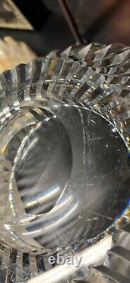 Heavy Crystal Bowl Deeply Cut, Refractive, Signed at Base WEBBY ENGLAND