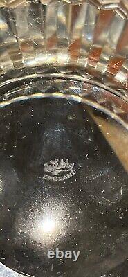 Heavy Crystal Bowl Deeply Cut, Refractive, Signed at Base WEBBY ENGLAND