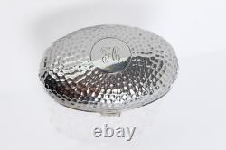 Hobnail & Star Cut Crystal Glass Jar