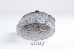 Hobnail & Star Cut Crystal Glass Jar