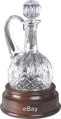 Hogget and Base Hand Cut Lead Crystal Decanter with Handle