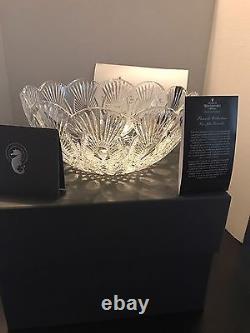 House Of Waterford Diamond Cut & Scalloped Edge Crystal Peacock Bowl 28cm/11in