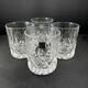 Hoya Double Old Fashioned Glass Cut Crystal CYT713U 4Pc Set