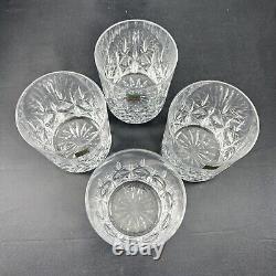 Hoya Double Old Fashioned Glass Cut Crystal CYT713U 4Pc Set