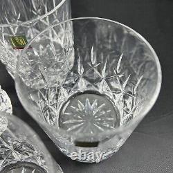 Hoya Double Old Fashioned Glass Cut Crystal CYT713U 4Pc Set