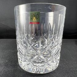 Hoya Double Old Fashioned Glass Cut Crystal CYT713U 4Pc Set