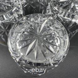 Hoya Double Old Fashioned Glass Cut Crystal CYT713U 4Pc Set