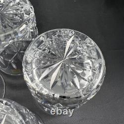 Hoya Double Old Fashioned Glass Cut Crystal CYT713U 4Pc Set