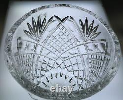 Huge 24 Galway Crystal Vase Covered Urn Trophy Cut Irish Glass Ireland Lead