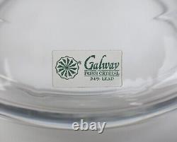 Huge 24 Galway Crystal Vase Covered Urn Trophy Cut Irish Glass Ireland Lead