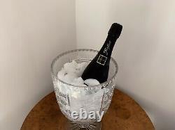 Huge Antique Victorian Crystal Cut Glass Champagne Cooler Wine Bucket. 1875